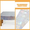 COLLBATH Safe Material Iridescent Tablecloth Foldable Decorative Table Cover for