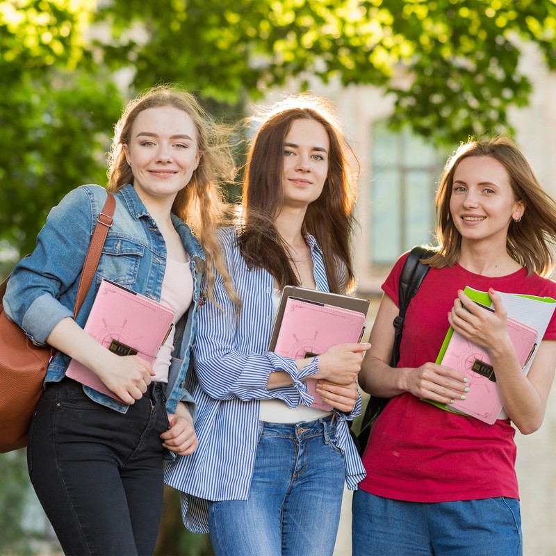 Kesote A5 Diary with Lock Leather Cover Lock Notebook Lined