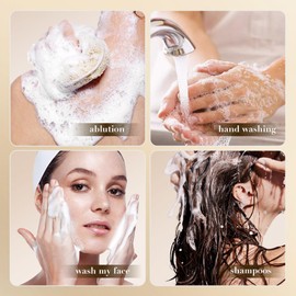 Hppsctink Milk Soap, 100 g Milk Body Soap, Deep Cleansing, Mild Exfoliation, Refreshing Oil Control Cleanser, Smooth Body Skin, Soap