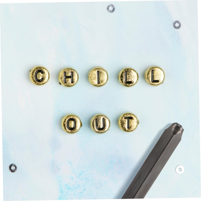 DOITOOL 1 Set Metal Stamping Kit Letter and Number Punch