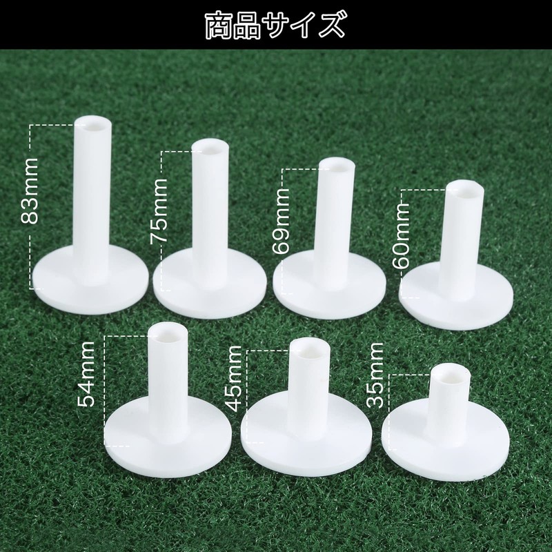 Golf Tees Plastic Lightweight Durable Golf Ball Tee Holder Short