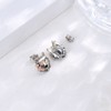 Wolf Earrings 925 Sterling Silver Wolf Stud Earrings Animal Wolf