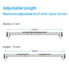 Qualward Undermount Sink Supports Brackets,Adjustable Undermount Sink Support, Stainless Steel