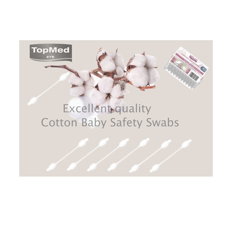 Cotton Baby Safety Swabs 55 Ct (pack of 4) 220