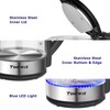 TOPWIT Electric Kettle Glass Hot Water Kettle, 2.0L Water Warmer,
