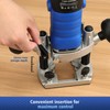 igooo 1.25HP AC Electric Plunge Woodworking Router Kit, 6 Variable