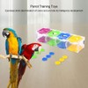 Zerodis Colourful Parrot Toy Interactive Play Puzzle Toy Birds Training