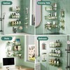 Veken Rustproof & Waterproof Shower Caddy 6-Pack, No Drilling Adhesive