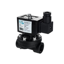 FSA Solenoid Valve Plastic PA6 1/2 Inch 24 V AC 0-6 Bar NBR Closed without Power