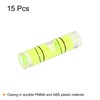 HARFINGTON 15pcs Small Cylindrical Bubble Level Vials 6.5x25.5mm PMMA Mini