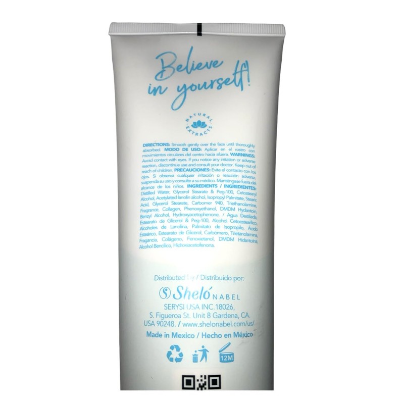 Sheló NABEL Moisturizing Facial Cream with Collagen, 8.46 floz