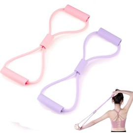 WADY Ligas de Resistencia Profesionales 25 lbs,Bandas Elásticas en Forma de 8 para Ejercicio, Fisioterapia y Pilates