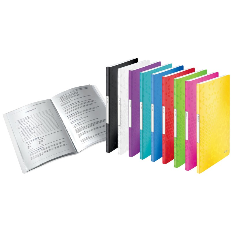Leitz A4 Display Book, 20 Pockets, 40 Sheet Capacity, Transparent