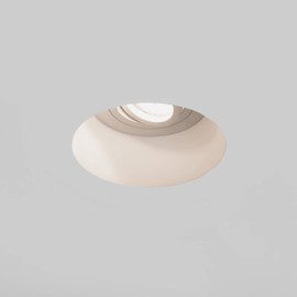 Astro Blanco Round Adjustable Indoor Downlight (Plaster), GU10 LED Lamp, Designed in Britain - 1253005-3 Years Guarantee