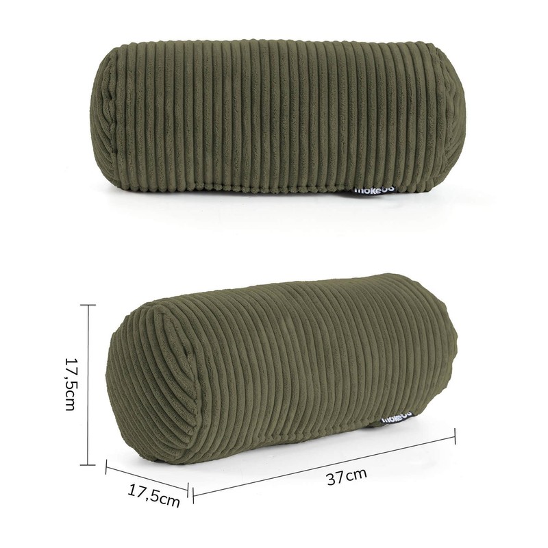 mokebo Neck Roll with Corduroy Cover 'Das Nook', Cosy Cushion