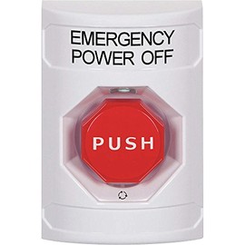 Emergency Power Off Push Button, 3-1/4" W