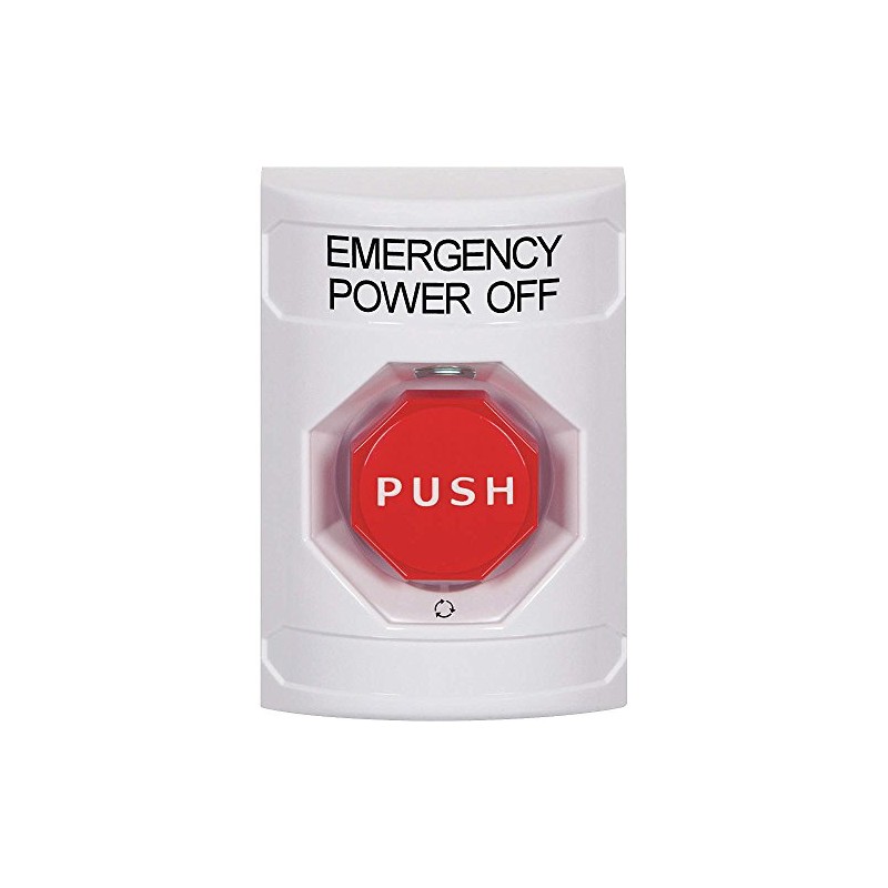 Emergency Power Off Push Button, 3-1/4" W