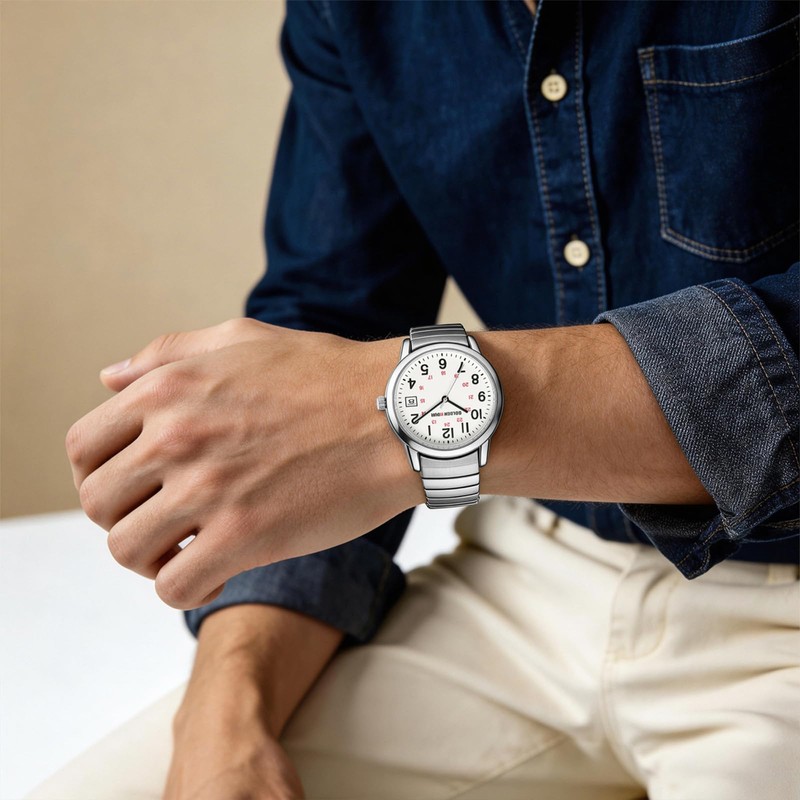 GOLDEN HOUR Mens Watches Easy Read Casual Dress Watch for