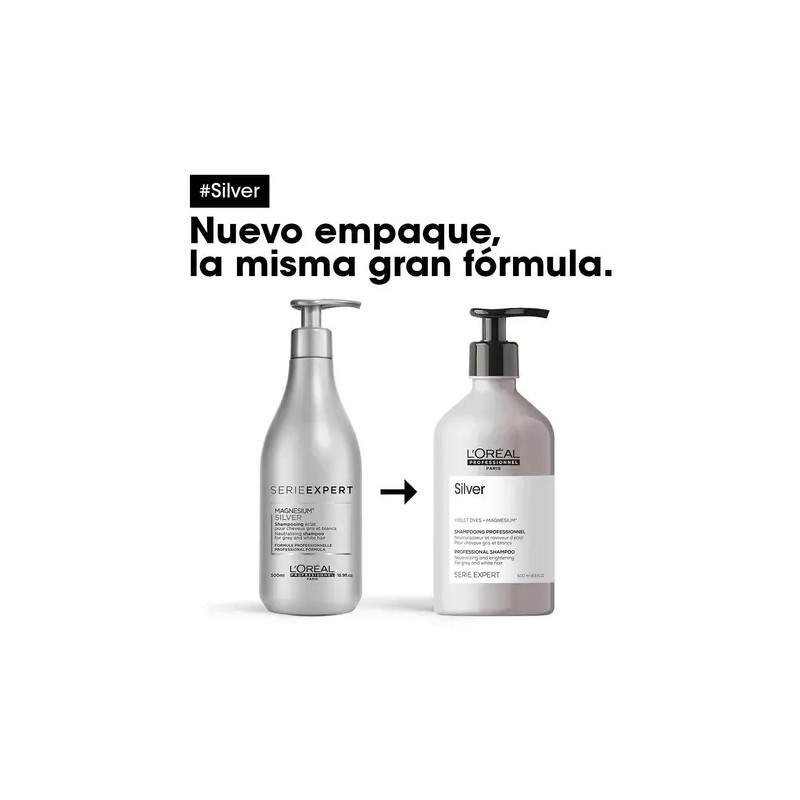 Shampoo Matizador Morado L'oreal Serie Expert Silver 1500ml