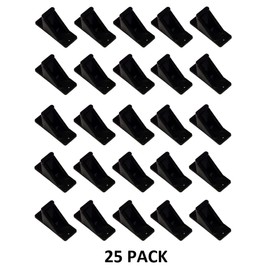 JSP Manufacturing Black Plastic Mini Roof Snow Ice Guard - Multi-Quantity Pack | Prevents Sliding Snow Stops Buildip (25)