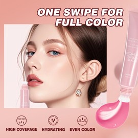 SHEBEEDO Tinted Lip Serum,Glossy Plumping Nude Colors Lipgloss,Hydrating Lip Plumper with Natural Shine,Nourishing Jelly Lip Tint for Soft,Nourished Lips with Plumping Polypeptides