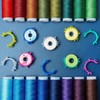 Bobbin Clips, 50 Pieces Colorful Thread Holder Sewing Spool Small