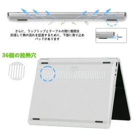 [Uses Super Transparent Material] NPUOLS Surface Laptop Go 3/2/1 (Released in 2023, 2022, 2020), 12.4 inch Case Cover, Full Protection, No Yellowing, Scratch-Resistant, Thin, Impact Resistant,