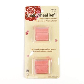 Le SUMMIT Chalk Wheel Refill, Pink, Package of Two, Made in Taiwan