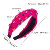 Brihasory Sparkle Rhinestone Knotted Headbands for Women and Girls Crystal