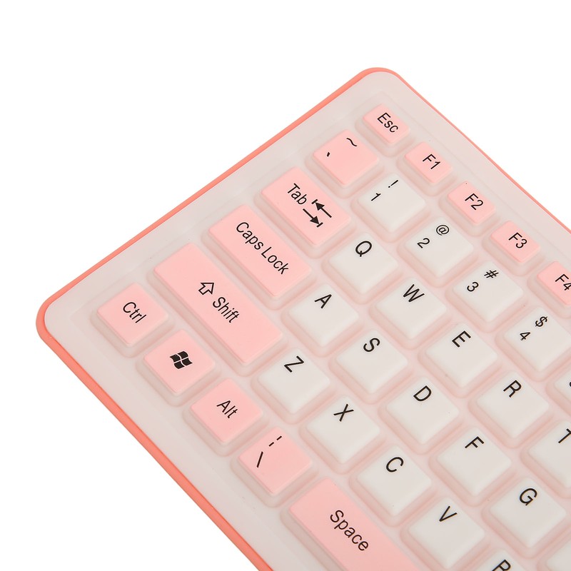 Silicone Keyboard 107 Keys Waterproof Dustproof Folding Two Colors 2.4G