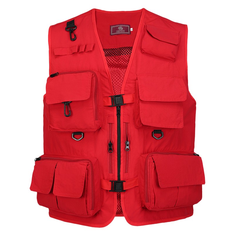 Fishing Photography Vest Summer Multi Pockets Mesh Jackets Quick Dry
