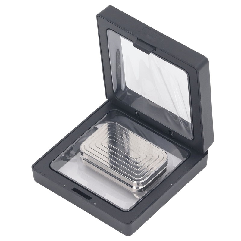 Metal Slider Toy Magnet Push Hand Slider Stainless Steel Stress
