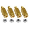 5/16"-18 Brass Battery Terminal Clamp Extension Bolts, Male and Female