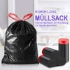 AOSULI Black Bin Liners 10 L with Drawstring Small Bin
