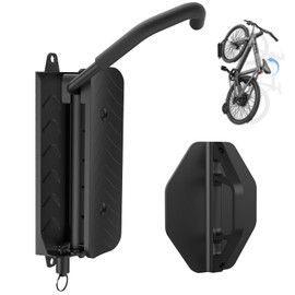 Wyxron Bike Wall Mount, Bike Rack Wall Vertical 32kg Weight Capacity Swivel With Fixed Design/Wall Baffle, For Garage Lightweight Bike/MTB/Road Bike/Children's Bike