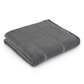 s.Oliver Beach Towel 090 x 180 cm - 100% Cotton, Soft & Absorbent, 380 g/m² Bath Towel Dark Grey