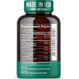 Cortisol Support & Adrenal Wellness Supplement – Ashwagandha KSM-66, Magnesium, L-Theanine, Rhodiola, Turmeric & Vitamin D3 for Mood & Relaxation