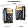 POXIADIV Credit Card Holder for Women Slim Minimalist Front Pocket