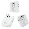 Corner Tap Mini Power Strip 4 Gang USB 2 Port