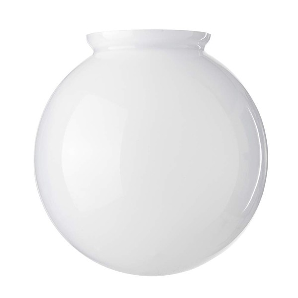 LUMIS Ceiling Fan Shade, White Glass Round Globe Lampshade Ball,