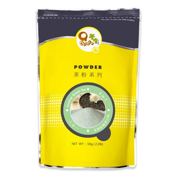 Qbubble Tea Powder Jasmine Green, 2.2 Pound