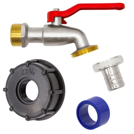 Varioscan IBC 11299 Outlet Tap, Matt, Chrome Plated