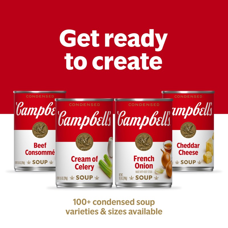 Campbell's Condensed Beef Consomme Soup, 10.5 oz Can (12 Pack)
