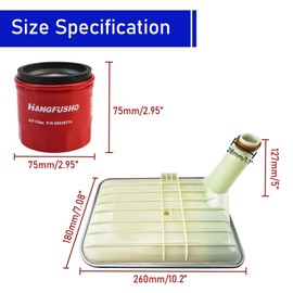 Transmission Filter Kit Compatible with Allison 1000 2000 Series(Deep Pan), Fits Chevy Silverado 2500HD 3500HD 2010-2019, GMC Sierra 2500HD 3500HD 2010-2019, Replaces OE 29542824 & 29539579