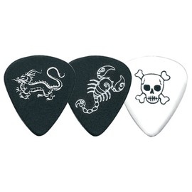 GEWA Pick Monster 351 Shape Skull White 0.81mm (Pack of 12)