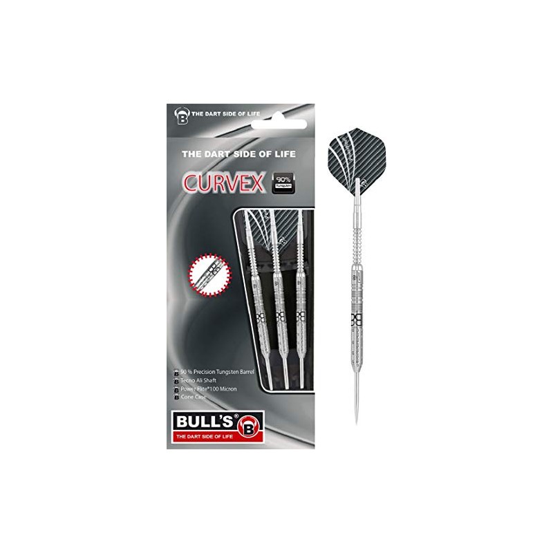 Bull's Curvex C2 Steel Dart 24 g Silver