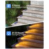 DetarZinLED Solar Step Lights for Outside, 2 Pack Solar Stair