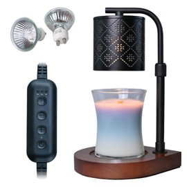 Candle Warmer Lamp Timer - Snow Pattern Candle Lamp Warmer, Birthday Gifts for Women, for Mom, House Warming Gifts New Home, Candle Warmer for Jar Candles with 2 Bulb