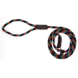 Hamilton LQLC CNBK 3/8-Inch x 6-Feet London Quick Lead and Choke Collar for Dogs, Black Confetti Weave