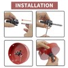 Hordion 180mm 7.1 inch Hole Saw with Drill Bits &